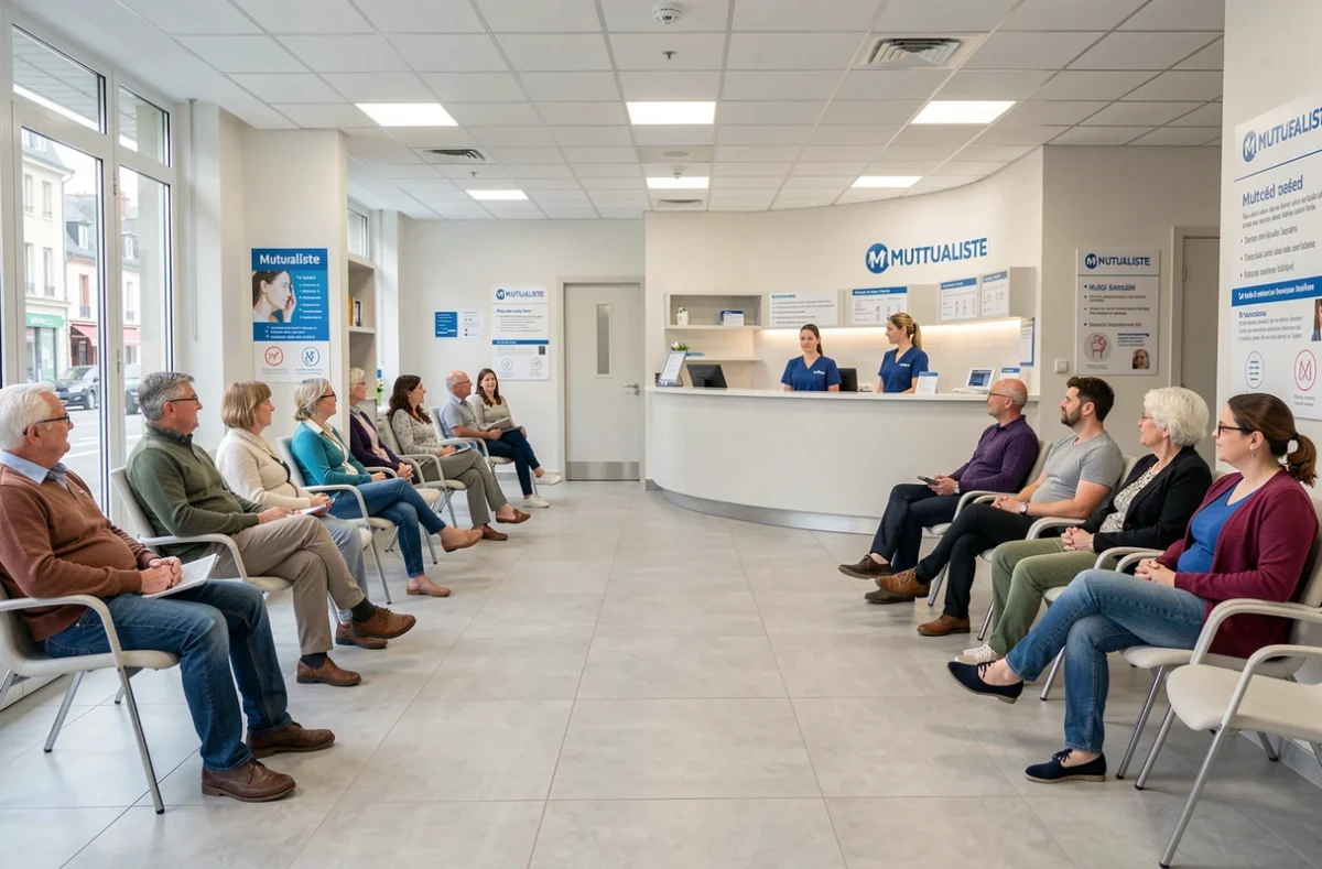 Salle d'attente du Centre Dentaire Mutualiste de Bastia accessible à tous