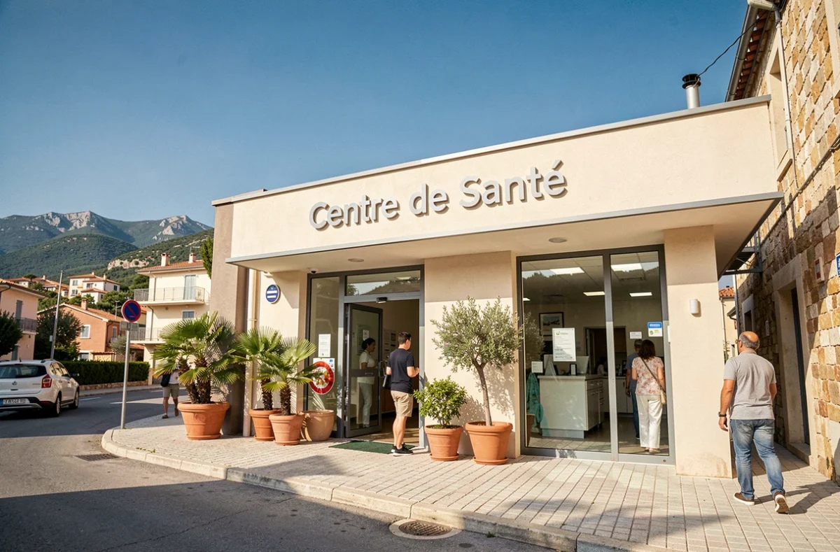 Façade extérieure du Centre de Santé Mutualiste Lupino à Bastia
