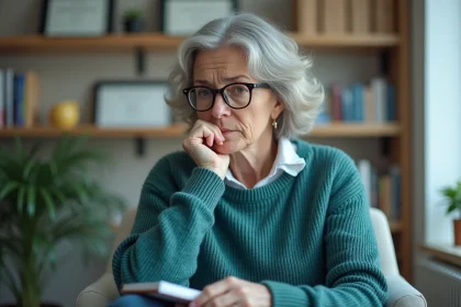Femme m&eacute;decin en salle de consultation moderne